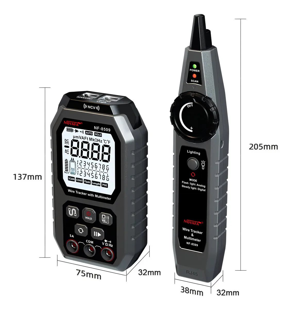 Tester de red y multímetro Noyafa NF-8509 – foto 3