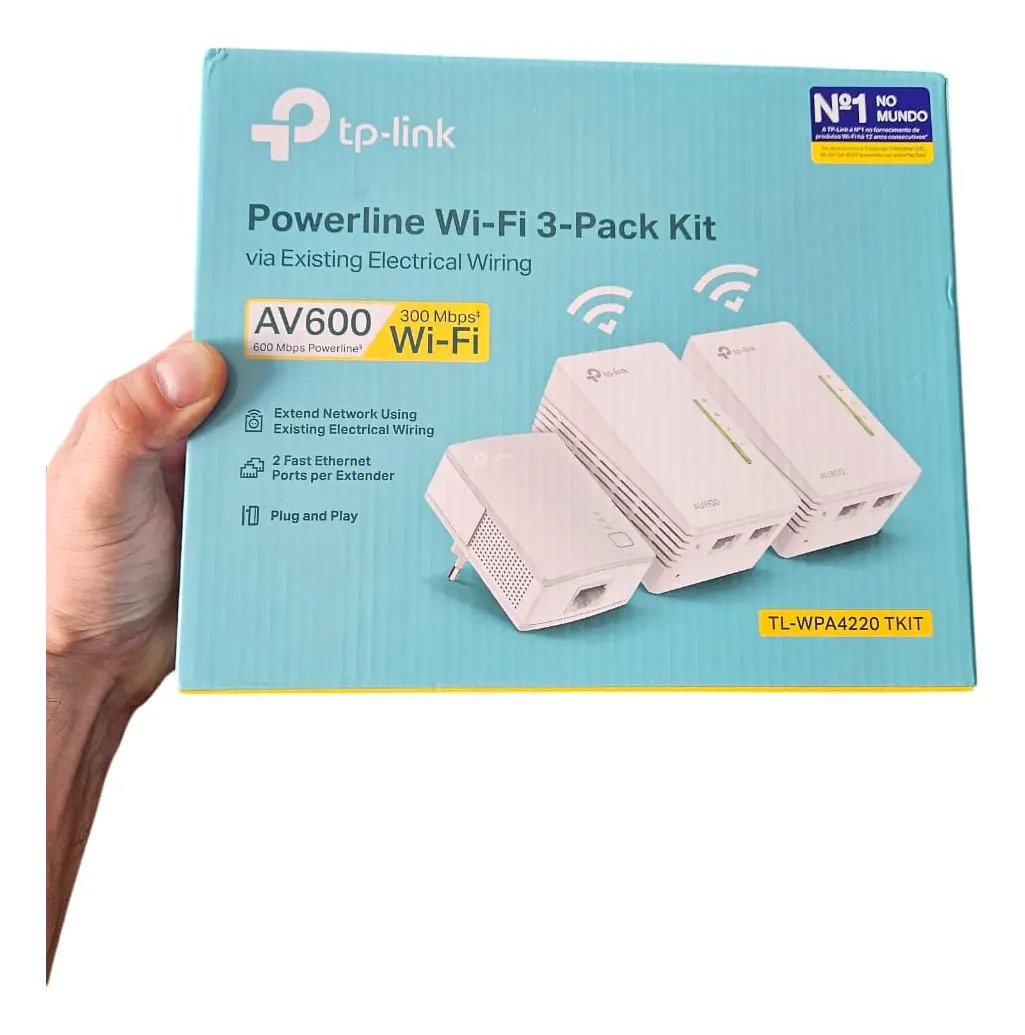 Kit Powerline TP-Link TL-WPA4220T AV600 triple (3 unidades)