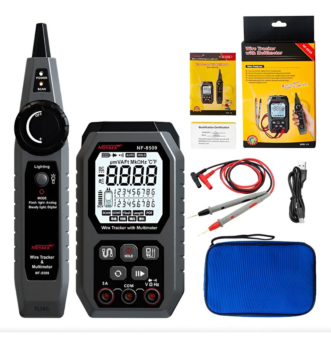 Tester de red y multímetro Noyafa NF-8509 – foto 2