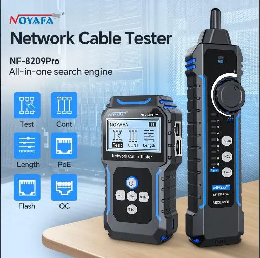 Tester de cable de red Noyafa NF-8209 Pro (350 m) – foto 2