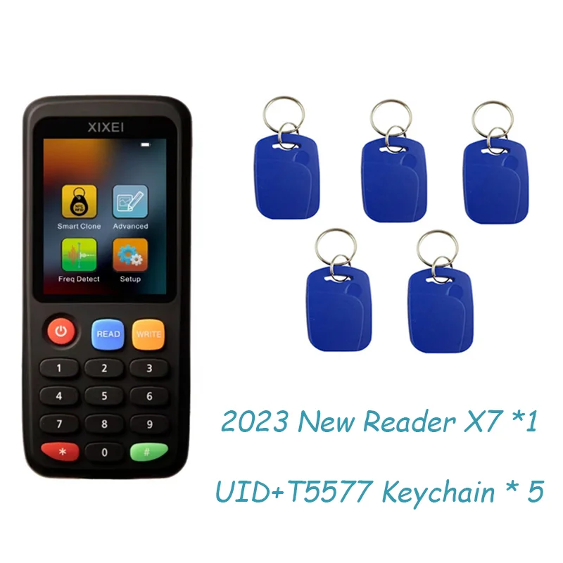 Duplicador RFID/NFC X7 con llaveros